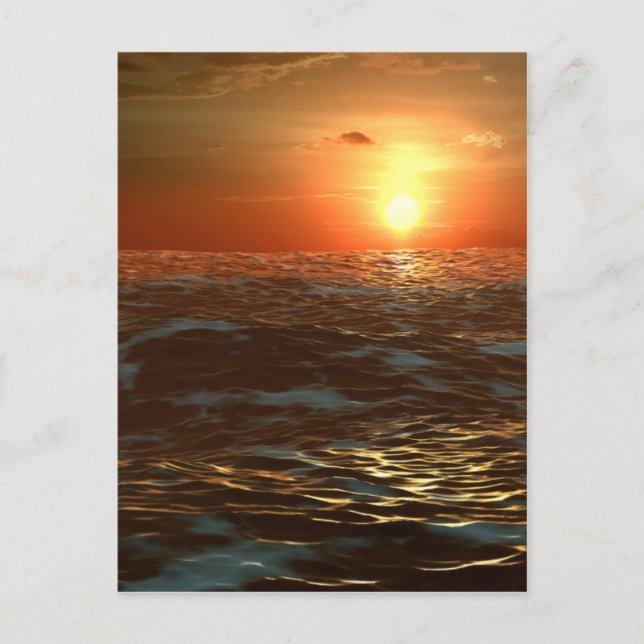 Postal Ocean Sunset (Anverso)