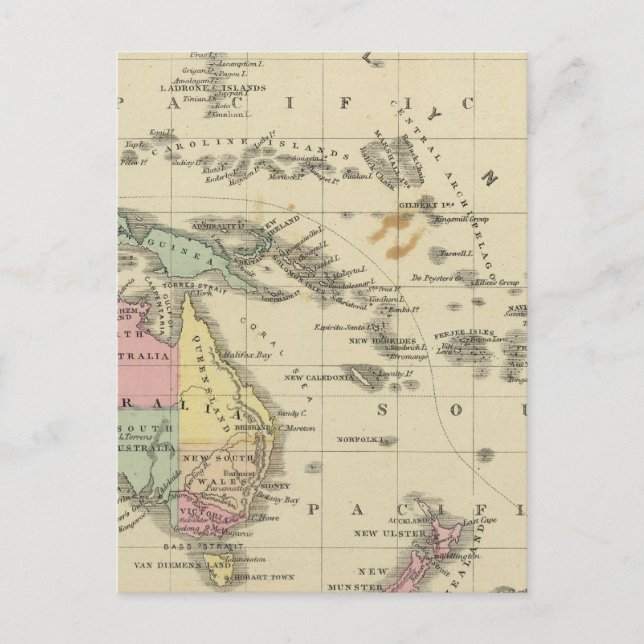 Postal Oceanía (Anverso)