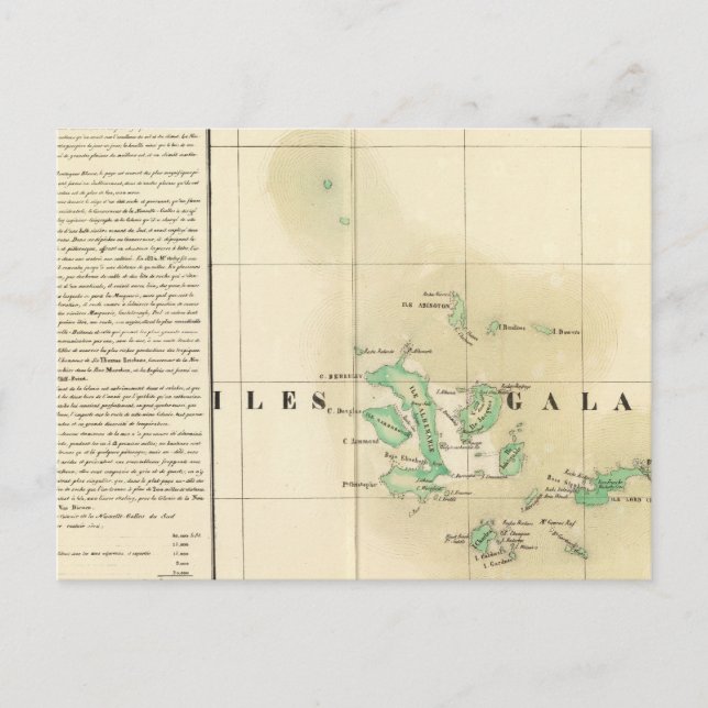 Postal Oceanía de Galápagos no 17 (Anverso)