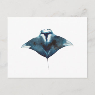 Postal Oceanic Manta Ray Postcard