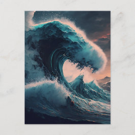 Postal oceánica de ondas de choque