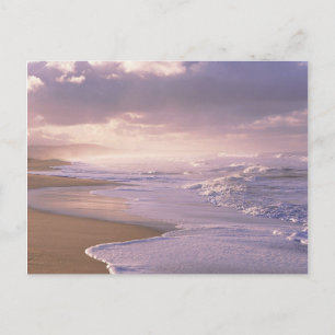 Postal Océano Atlántico costero de fácil ola