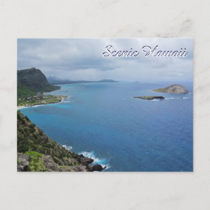 Postal Océano de las montañas de la isla Makapuu Oahu