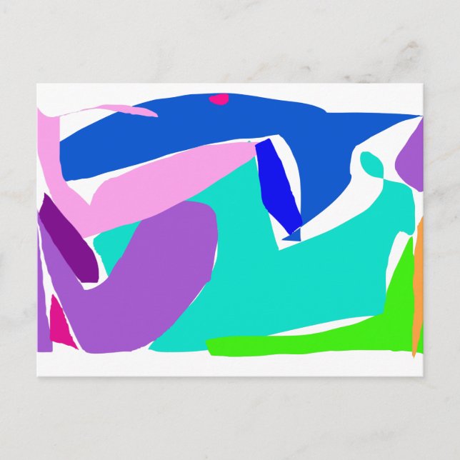 Postal Océano de lluvia orca de delfín de tiburón ballena (Anverso)