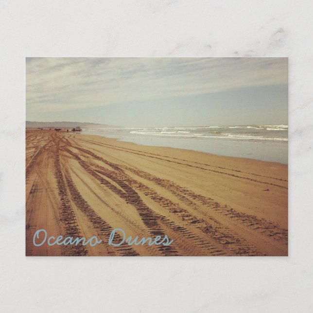 Postal Oceano Dunes SVRA Pismo Beach Post Card Card (Anverso)