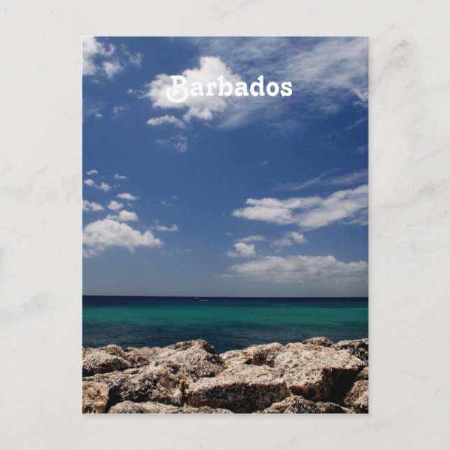 Postal Océano en Barbados (Anverso)