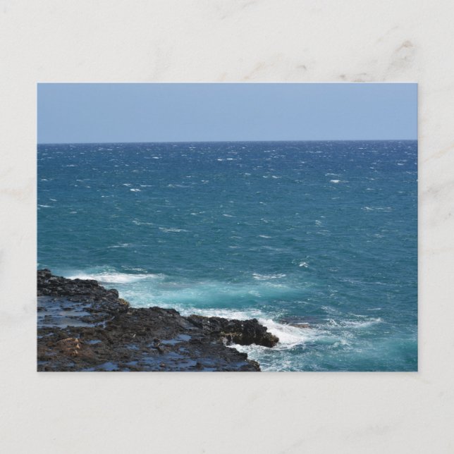 Postal Océano en Kauai (Anverso)
