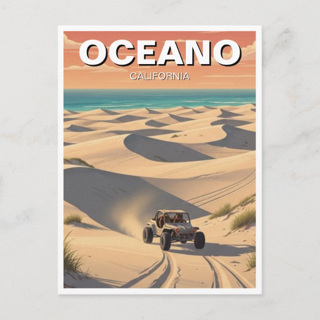 Postal Oceano Sand Dunes California (Anverso)