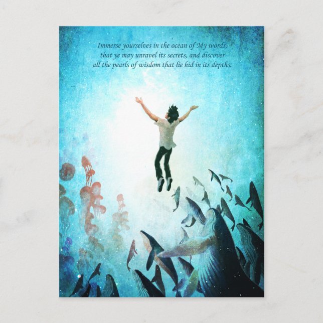 Postal Océano sumergido (Anverso)