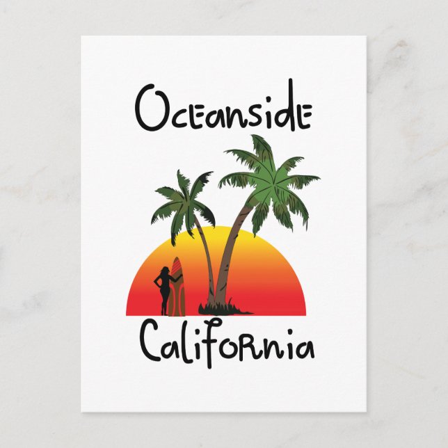 Postal Oceanside California (Anverso)