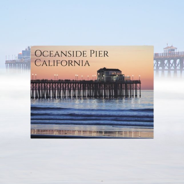 Postal Oceanside Pier California (Subido por el creador)