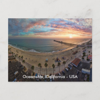 Postal Oceanside Sunset