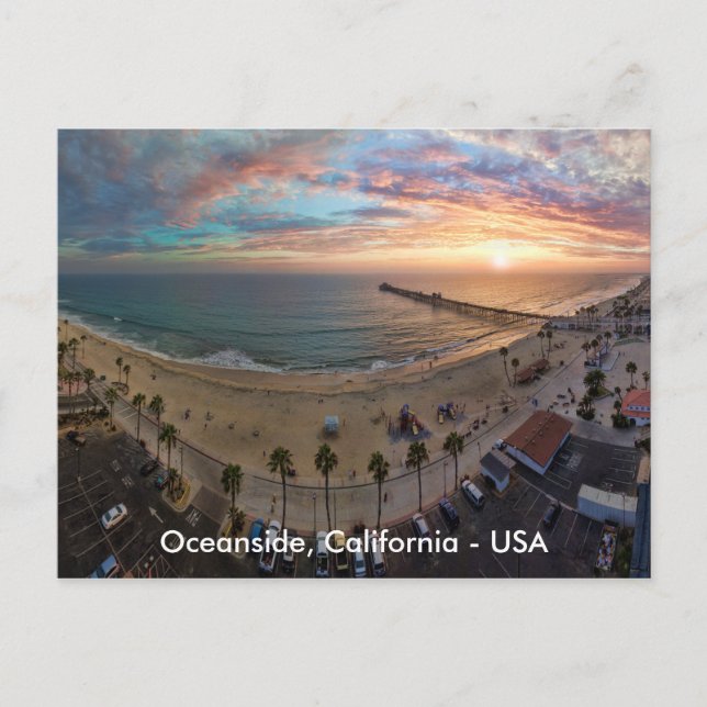 Postal Oceanside Sunset (Anverso)