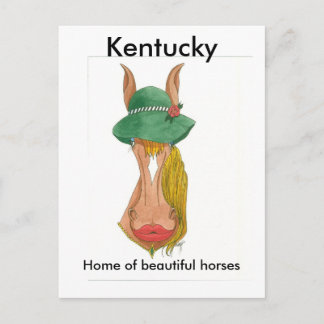 Postal OceTDS184, Kentucky, Hogar de hermosos caballos