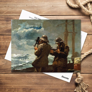 Postal Ocho campanas nautical Winslow Homer
