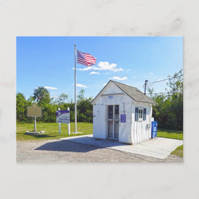 Postal Ochopee, Florida, Post Office, más pequeño en EE.U (Anverso)
