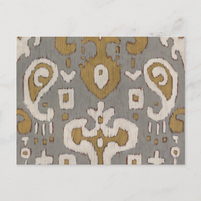 Postal Ochre Ikat I (Anverso)