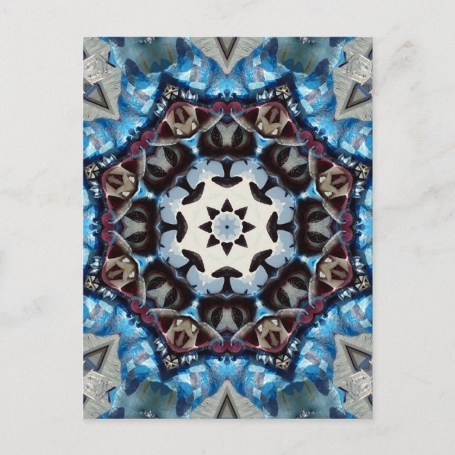 Postal Octagon azul brillante K186 (Anverso)