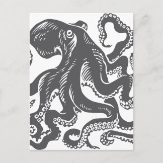 Postal Octopus 1 negro