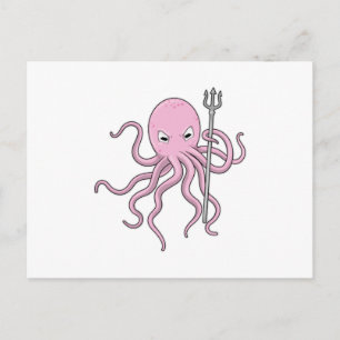Postal Octopus as Wizard con Trident