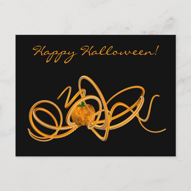 Postal Octopus de Halloween (Anverso)