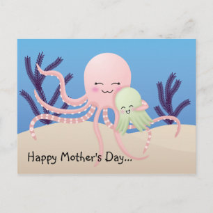 Postal Octopus, feliz día de la madre...