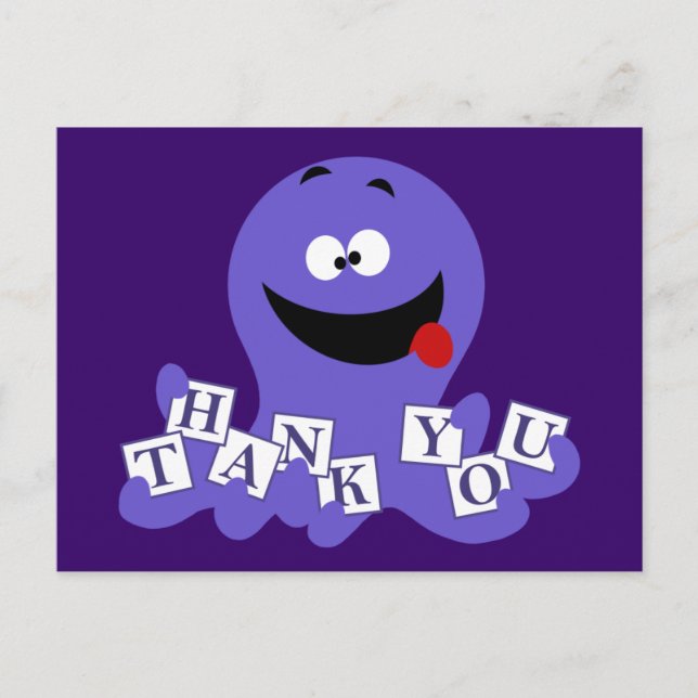 Postal Octopus Gracias (Anverso)