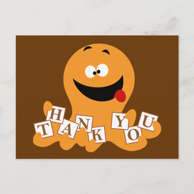 Postal Octopus Gracias (Anverso)