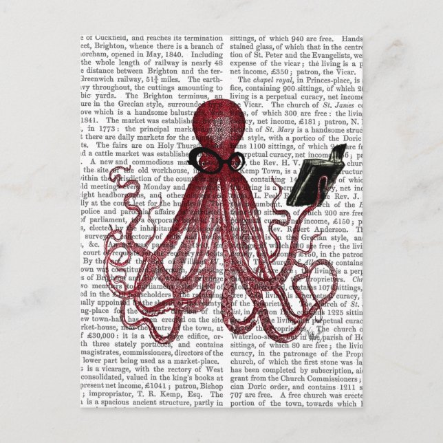 Postal Octopus inteligente (Anverso)