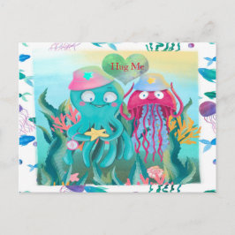 Postal Octopus para San Valentín