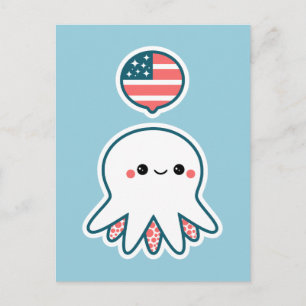 Postal Octopus patriótico