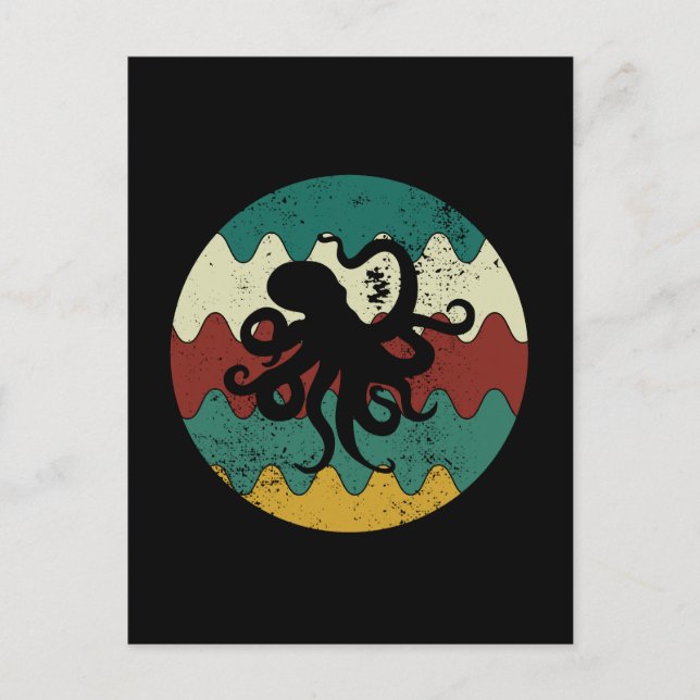 Postal Octopus Retro (Anverso)