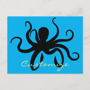 Postal Octopus Silhouette Thunder_Cove
