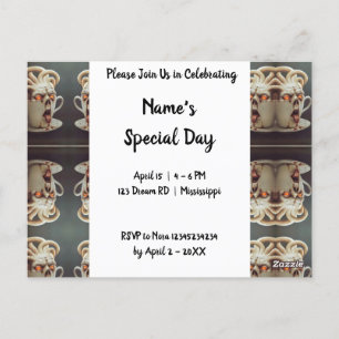 Postal Octopus surrealista de café