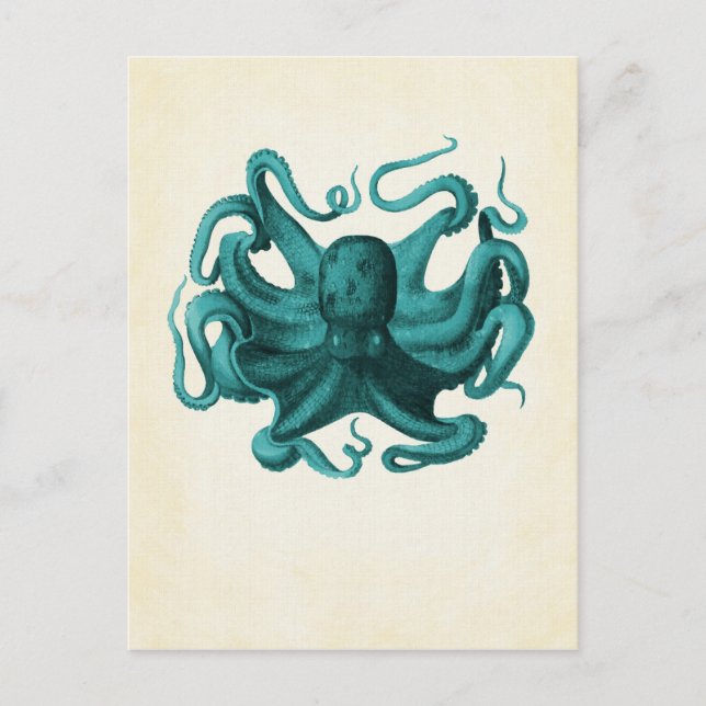 Postal Octopus vintage (Anverso)