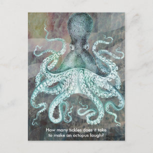 Postal Octopus vintage nautical