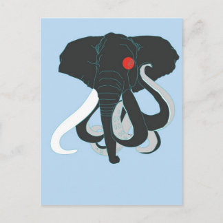 Postal Octopus y elefante