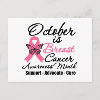 Postal Octubre es el Mes de Conciencia sobre el Cáncer de