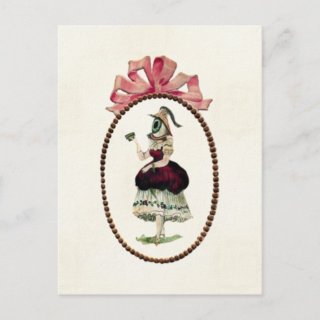 Postal ocular femenina (Anverso)