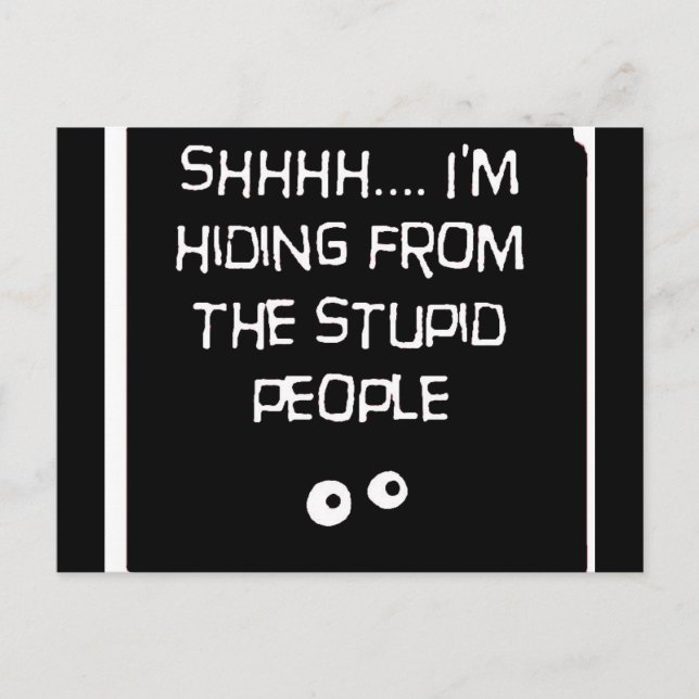 Postal Oculto de lo estúpido (Anverso)