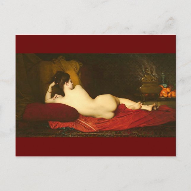 Postal Odalisque - Lefebvre (Anverso)