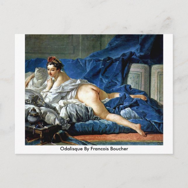 Postal Odalisque Por Francois Boucher (Anverso)