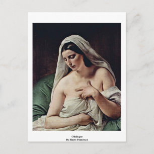 Postal Odalisque Por Hayez Francesco