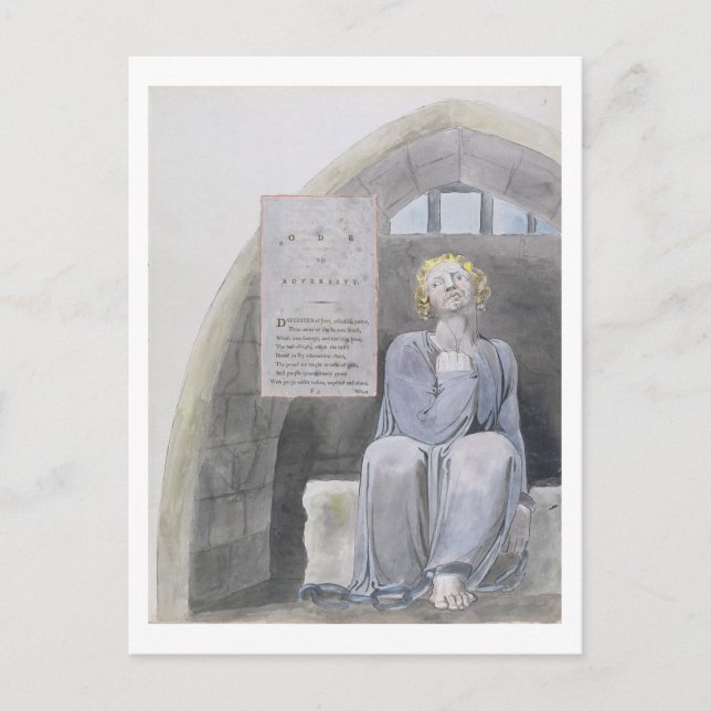 Postal Ode to Adversity, de diseño 37 de "Los poemas de t (Anverso)