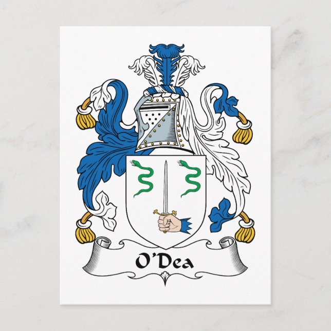 Postal O'Dea o Crest familiar de día (Anverso)