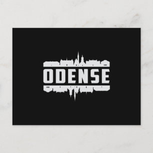 Postal Odense Dinamarca City Skyline Cityscape Gracioso R