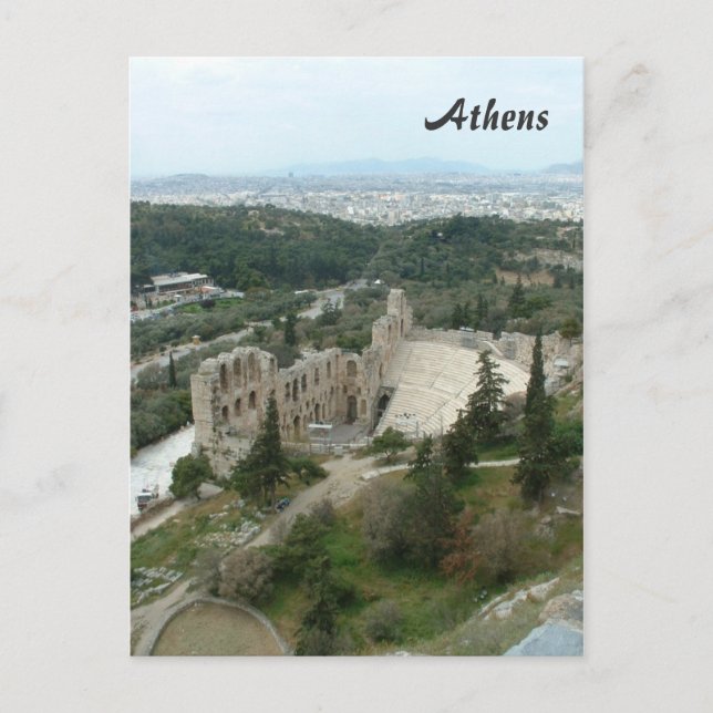 Postal Odeón de Herodes (Anverso)