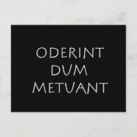 Oderint dum metuant