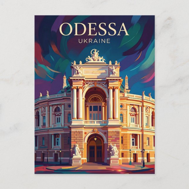 Postal Odesa Ucrania (Anverso)