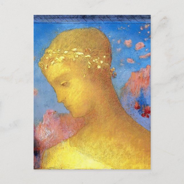 Postal Odilon Redon-Beatrice (Anverso)
